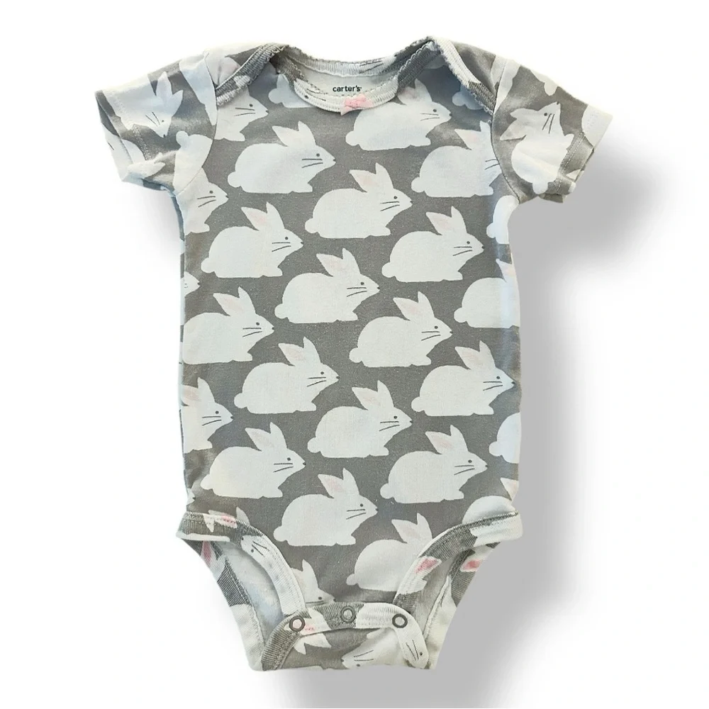 Carter’s | Five Patterned Short Sleeve Bodysuits (12 mos)